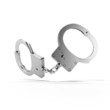 Metal Handcuffs  isolated on white background