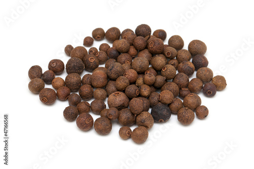 Photo: allspice isolated on white background allspice isolated on white background