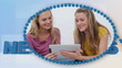 Montage of people using media for social networking