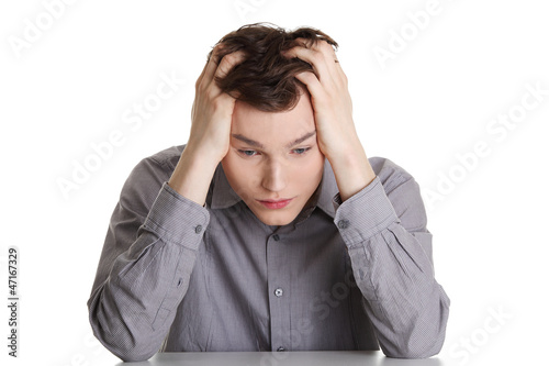 Photo: Businessman in depression Businessman in depression
