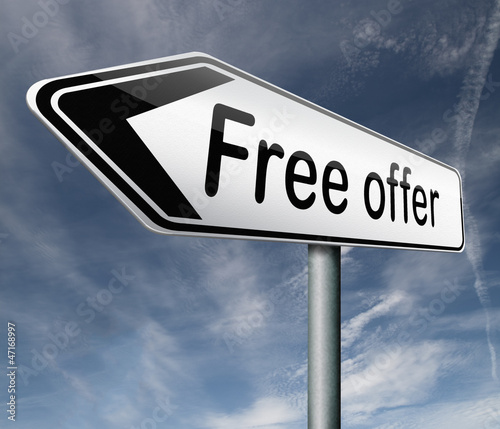 Photo: free offer free offer