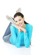 Young beautiful woman in casual clothes