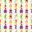 seamless winter animal pattern