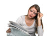 Man reading the newspaper