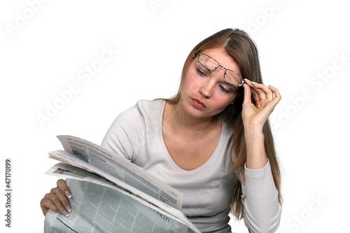 Photo: Man reading the newspaper Man reading the newspaper