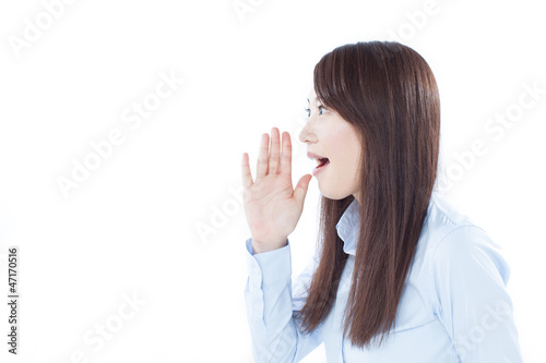 Photo: 伝える女性 伝える女性