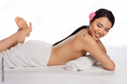 Photo: Beautiful topless Asian woman Beautiful topless Asian woman