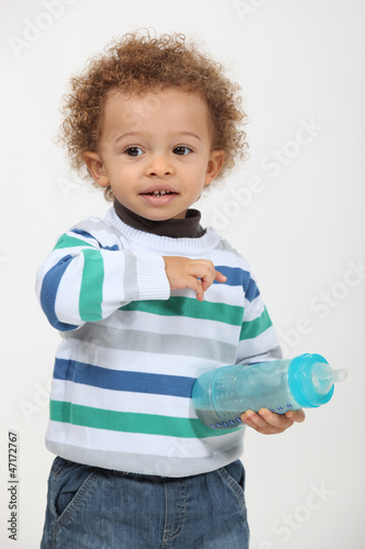Photo: toddler with bottle toddler with bottle