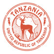 Grunge rubber stamp with text Tanzania inside, vector