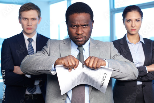 Photo: Termination of contract Termination of contract