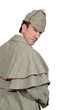 man in Sherlock Holmes costume