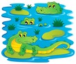 Image with crocodile theme 1