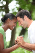 Happy romantic couple