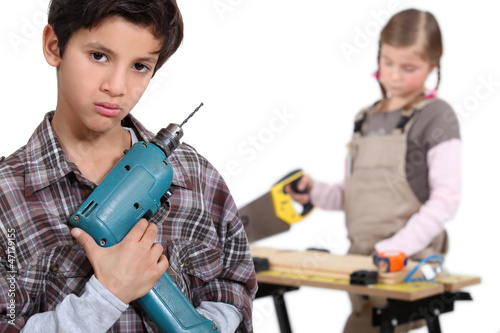 Photo: Kid, do it yourself Kid, do it yourself