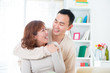 Happy Asian couple