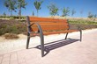 Photo: side wooden bench side wooden bench
