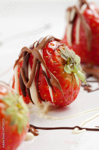 Photo: Strawberries with chocolate Strawberries with chocolate