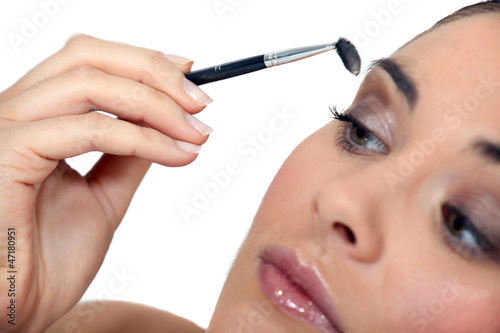Photo: A little make up. A little make up.