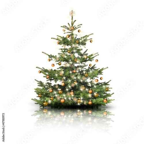 Photo: Goldener Weihnachtsbaum Goldener Weihnachtsbaum