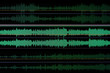 Green sound waveform