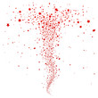 Vector: Fontäne, Schweif, Sterne, rote Sternchen, abstrakt, Form, Rot Fontäne, Schweif, Sterne, rote Sternchen, abstrakt, Form, Rot