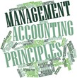Word cloud for Management accounting principles