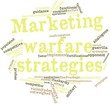Word cloud for Marketing warfare strategies
