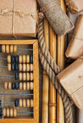 Photo: Still Life in a warehouse with abacus Still Life in a warehouse with abacus