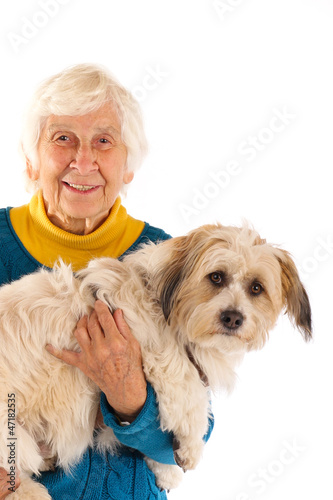 Photo: Oma mit Hund 241112 Oma mit Hund 241112