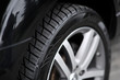 Car wheel on a car - closeup
