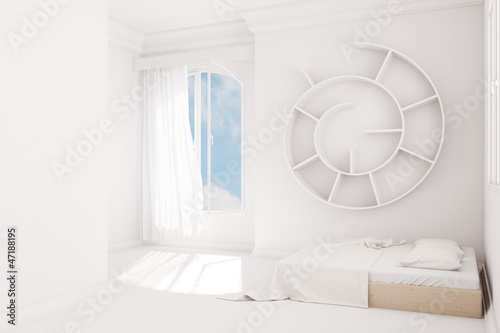 Illustration: White Bedroom White Bedroom