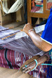 Photo: Housewife weave cotton cloth in Thailand Housewife weave cotton cloth in Thailand