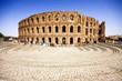 Ruins of the largest colosseum in El Jem,Tunisia. UNESCO