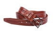 Man's fashion belt isolated on a white background