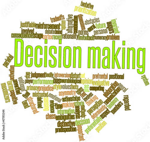 Illustration: Word cloud for Decision making Word cloud for Decision making