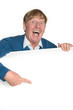 Senior macht Werbung