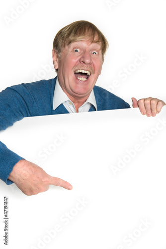 Photo: Senior macht Werbung Senior macht Werbung