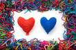 Photo: corazones tejidos corazones tejidos