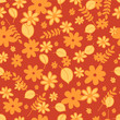Cute seamless pattern with floral elements