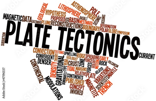 Illustration: Word cloud for Plate tectonics Word cloud for Plate tectonics
