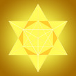 Merkaba aus Licht - Gelb