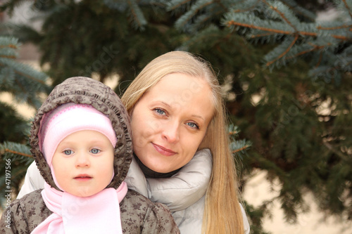 Photo: Beautiful mother with her lovely daughter Beautiful mother with her lovely daughter
