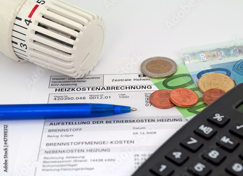 Photo: Heizkostenabrechnung Heizkostenabrechnung