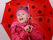 mädchen mit regenschirm