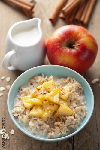 Photo: cereal with caramelized apple cereal with caramelized apple