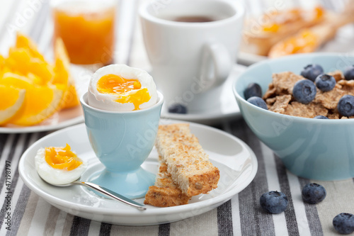 Photo: healthy breakfast with egg healthy breakfast with egg