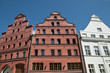 Häuserzeile, Stralsund, Mecklenburg-Vorpommern, Deutschland