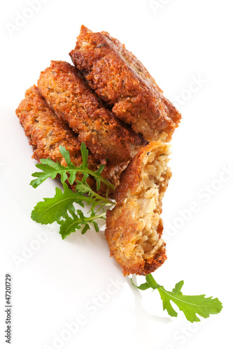 Photo: Luxurious veggie burger background. Falafel Luxurious veggie burger background. Falafel
