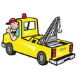 Tow Wrecker Truck Driver Thumbs Up
