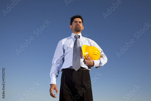 Photo: Engineer at the construction site Engineer at the construction site